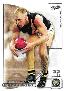 2002 Select AFL Exclusive #54 Matthew Knights Front